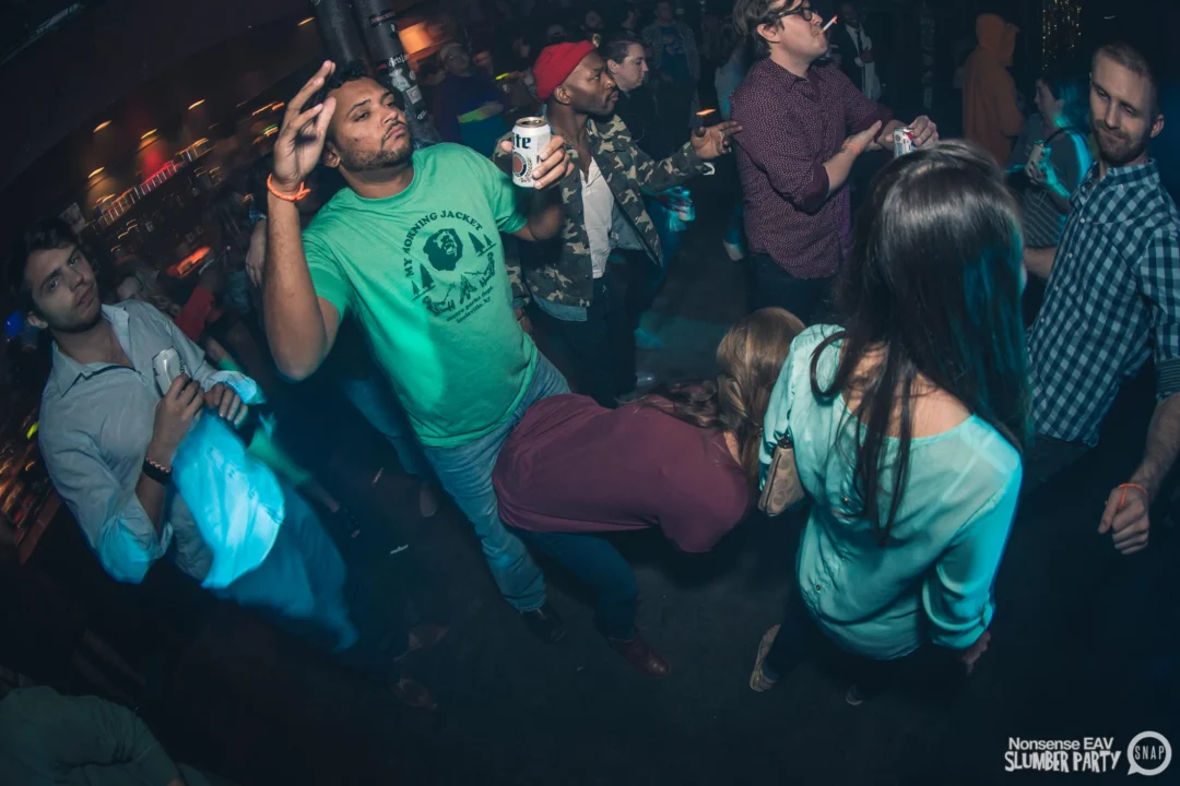 Nonsense EAV Slumber Party - 2/17/17.Pajamas! Onesies! Dancing! Atlanta's nicest people! Dance Bunny! The DJ was Kimber! 3rd Fridays at the Basement in East Atlanta!Photo by Oh Snap! Tag your friends!