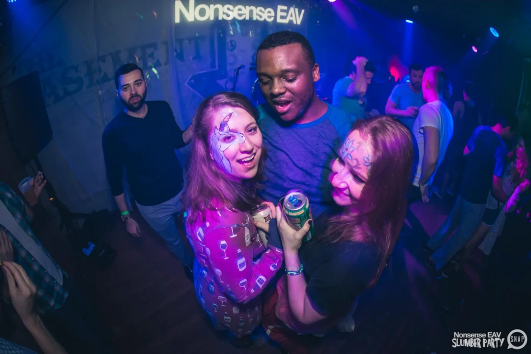Nonsense EAV Slumber Party - 2/17/17.Pajamas! Onesies! Dancing! Atlanta's nicest people! Dance Bunny! The DJ was Kimber! 3rd Fridays at the Basement in East Atlanta!Photo by Oh Snap! Tag your friends!