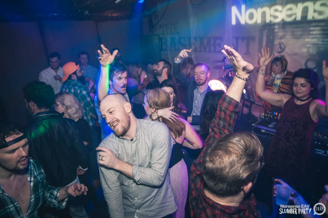 Nonsense EAV Slumber Party - 2/17/17.Pajamas! Onesies! Dancing! Atlanta's nicest people! Dance Bunny! The DJ was Kimber! 3rd Fridays at the Basement in East Atlanta!Photo by Oh Snap! Tag your friends!