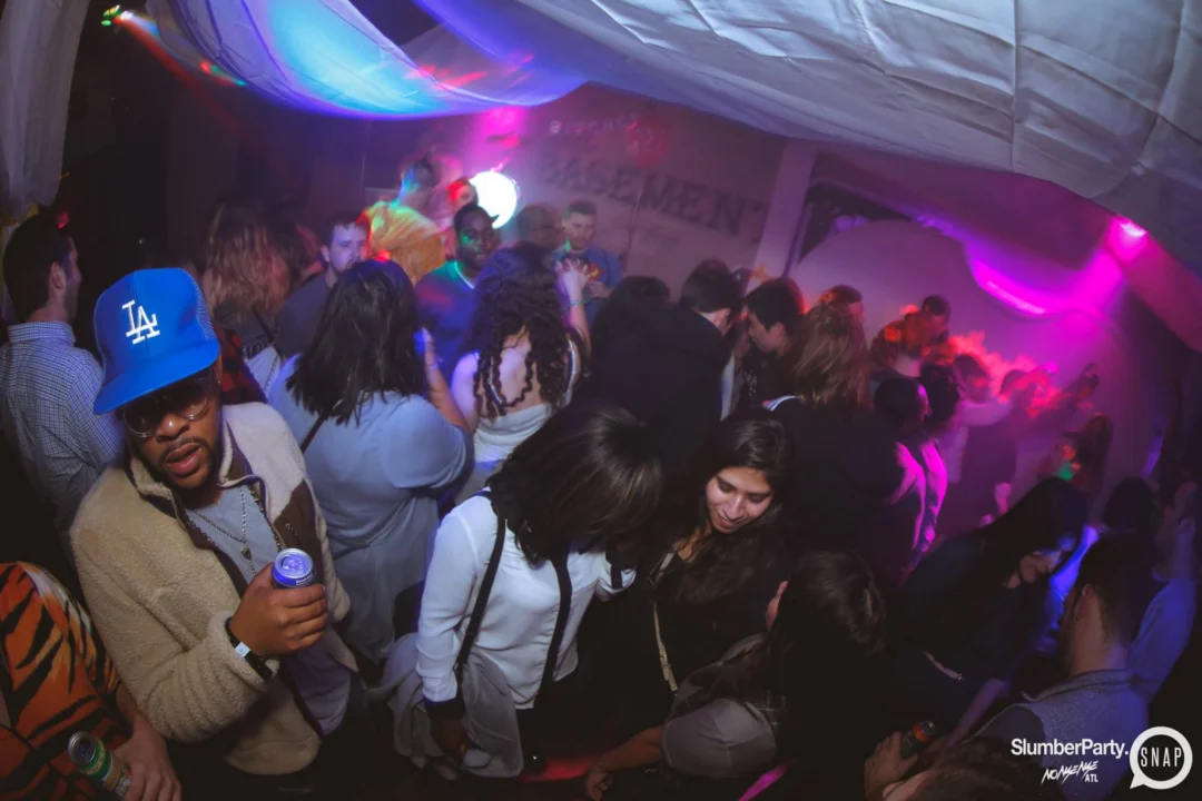 Nonsense EAV: SlumberPartyAtlanta put its jammies on and got ridiculous with us! Tag yourselves! 3rd Friday of every month. A new theme every month. "Atlanta's most ridiculous dance party" #nonsenseatlPhoto by Oh Snap Kid.