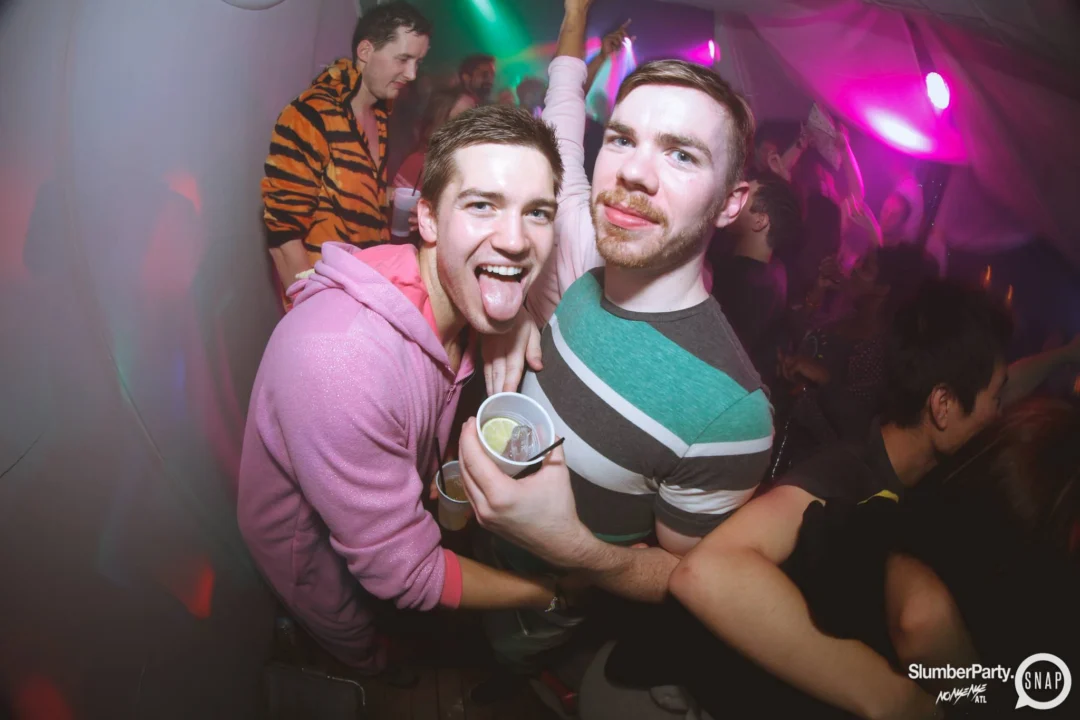 Nonsense EAV: SlumberPartyAtlanta put its jammies on and got ridiculous with us! Tag yourselves! 3rd Friday of every month. A new theme every month. "Atlanta's most ridiculous dance party" #nonsenseatlPhoto by Oh Snap Kid.