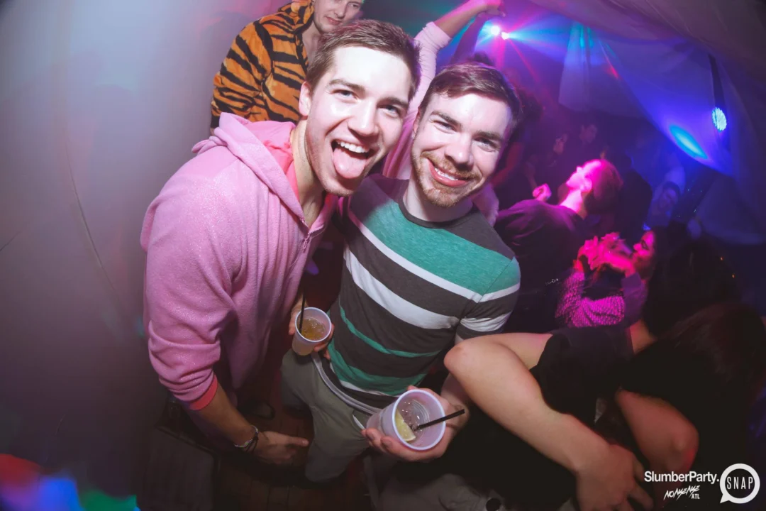 Nonsense EAV: SlumberPartyAtlanta put its jammies on and got ridiculous with us! Tag yourselves! 3rd Friday of every month. A new theme every month. "Atlanta's most ridiculous dance party" #nonsenseatlPhoto by Oh Snap Kid.