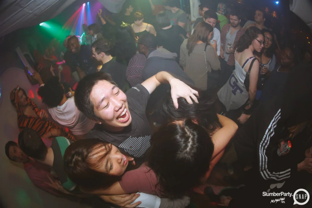 Nonsense EAV: SlumberPartyAtlanta put its jammies on and got ridiculous with us! Tag yourselves! 3rd Friday of every month. A new theme every month. "Atlanta's most ridiculous dance party" #nonsenseatlPhoto by Oh Snap Kid.