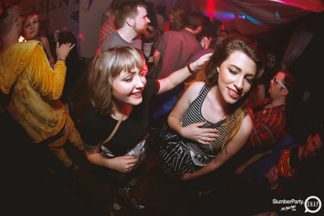Nonsense EAV: SlumberPartyAtlanta put its jammies on and got ridiculous with us! Tag yourselves! 3rd Friday of every month. A new theme every month. "Atlanta's most ridiculous dance party" #nonsenseatlPhoto by Oh Snap Kid.