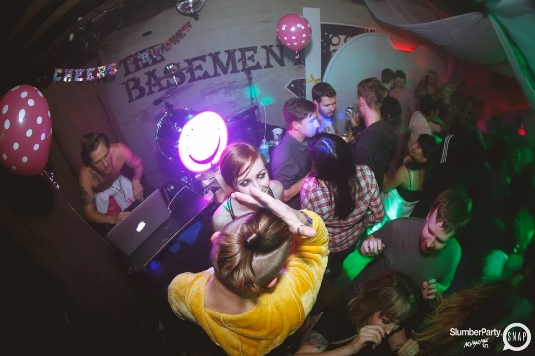 Nonsense EAV: SlumberPartyAtlanta put its jammies on and got ridiculous with us! Tag yourselves! 3rd Friday of every month. A new theme every month. "Atlanta's most ridiculous dance party" #nonsenseatlPhoto by Oh Snap Kid.