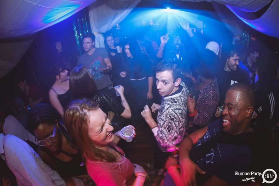 Nonsense EAV: SlumberPartyAtlanta put its jammies on and got ridiculous with us! Tag yourselves! 3rd Friday of every month. A new theme every month. "Atlanta's most ridiculous dance party" #nonsenseatlPhoto by Oh Snap Kid.