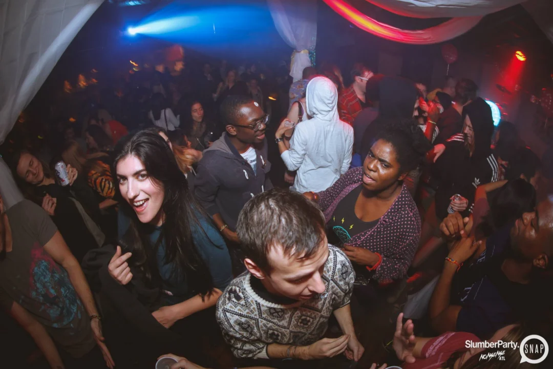 Nonsense EAV: SlumberPartyAtlanta put its jammies on and got ridiculous with us! Tag yourselves! 3rd Friday of every month. A new theme every month. "Atlanta's most ridiculous dance party" #nonsenseatlPhoto by Oh Snap Kid.
