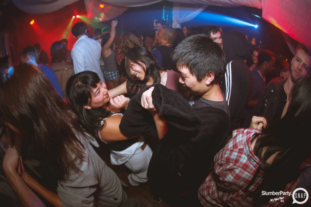 Nonsense EAV: SlumberPartyAtlanta put its jammies on and got ridiculous with us! Tag yourselves! 3rd Friday of every month. A new theme every month. "Atlanta's most ridiculous dance party" #nonsenseatlPhoto by Oh Snap Kid.