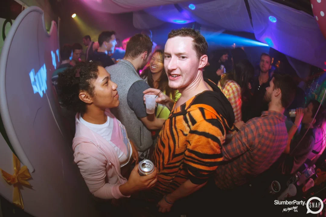 Nonsense EAV: SlumberPartyAtlanta put its jammies on and got ridiculous with us! Tag yourselves! 3rd Friday of every month. A new theme every month. "Atlanta's most ridiculous dance party" #nonsenseatlPhoto by Oh Snap Kid.