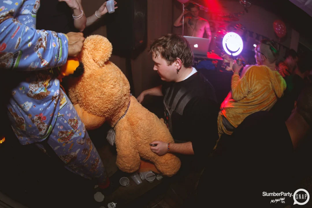Nonsense EAV: SlumberPartyAtlanta put its jammies on and got ridiculous with us! Tag yourselves! 3rd Friday of every month. A new theme every month. "Atlanta's most ridiculous dance party" #nonsenseatlPhoto by Oh Snap Kid.