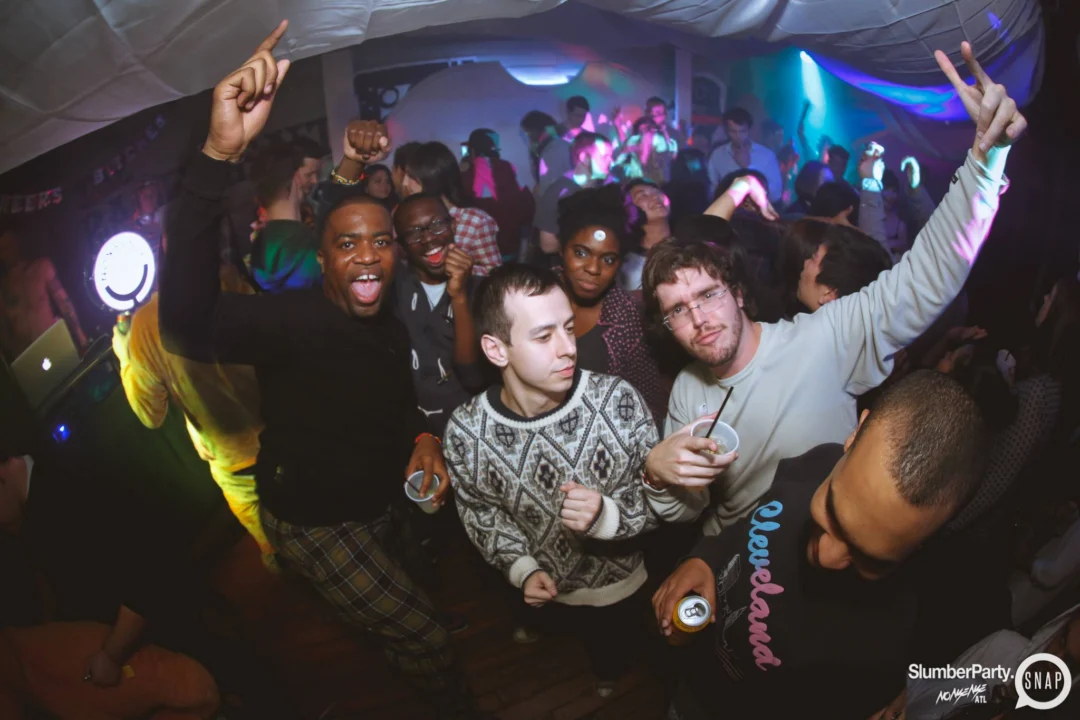 Nonsense EAV: SlumberPartyAtlanta put its jammies on and got ridiculous with us! Tag yourselves! 3rd Friday of every month. A new theme every month. "Atlanta's most ridiculous dance party" #nonsenseatlPhoto by Oh Snap Kid.