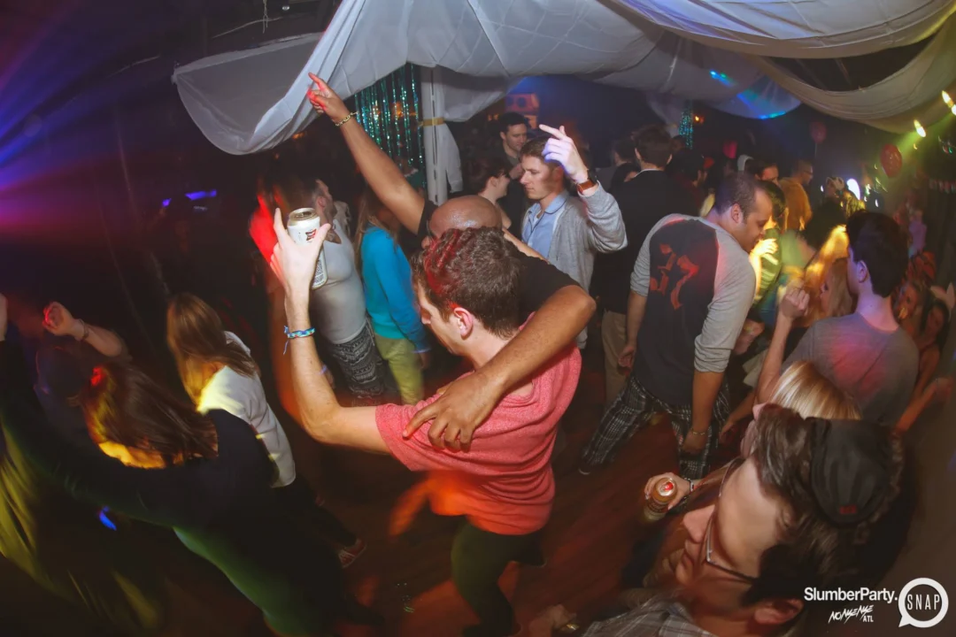 Nonsense EAV: SlumberPartyAtlanta put its jammies on and got ridiculous with us! Tag yourselves! 3rd Friday of every month. A new theme every month. "Atlanta's most ridiculous dance party" #nonsenseatlPhoto by Oh Snap Kid.