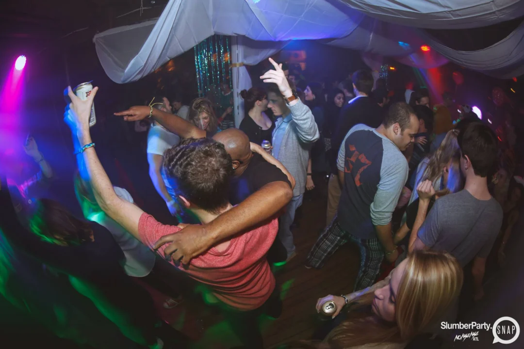 Nonsense EAV: SlumberPartyAtlanta put its jammies on and got ridiculous with us! Tag yourselves! 3rd Friday of every month. A new theme every month. "Atlanta's most ridiculous dance party" #nonsenseatlPhoto by Oh Snap Kid.