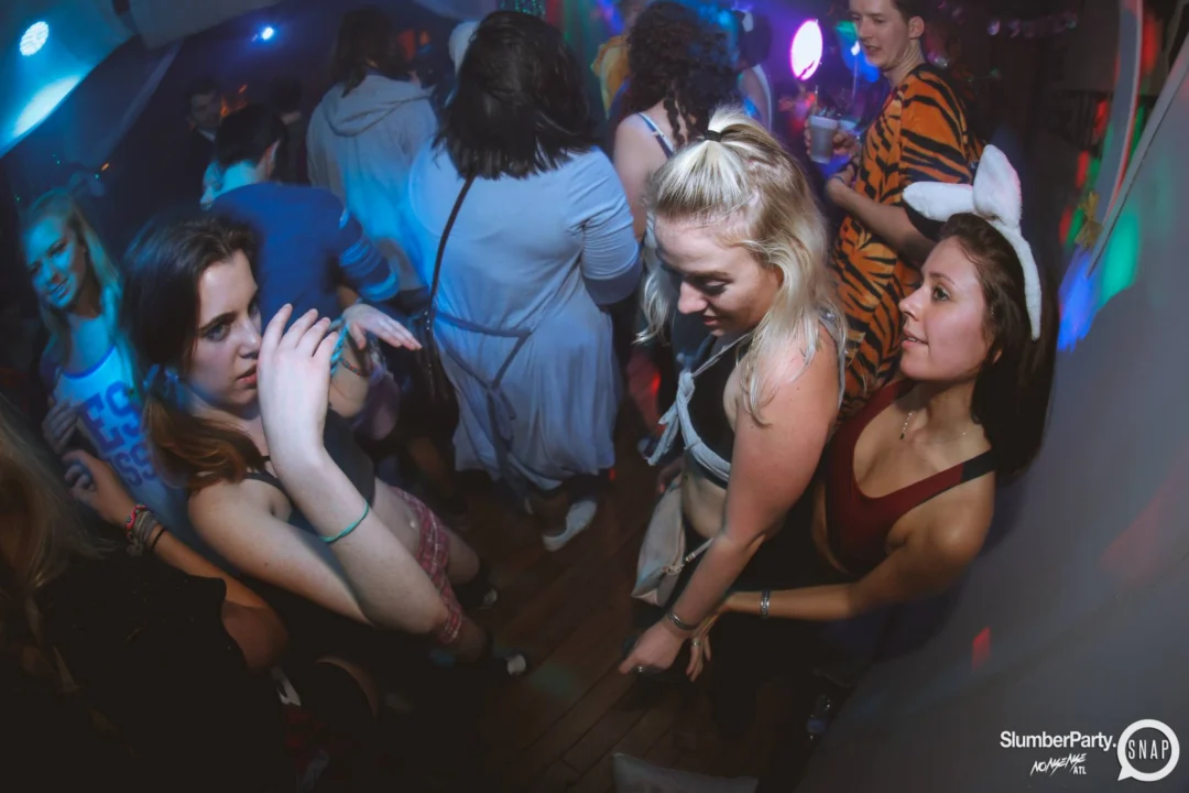 Nonsense EAV: SlumberPartyAtlanta put its jammies on and got ridiculous with us! Tag yourselves! 3rd Friday of every month. A new theme every month. "Atlanta's most ridiculous dance party" #nonsenseatlPhoto by Oh Snap Kid.