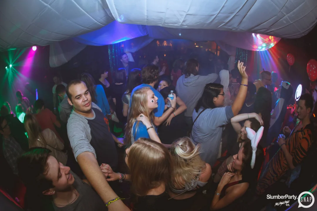 Nonsense EAV: SlumberPartyAtlanta put its jammies on and got ridiculous with us! Tag yourselves! 3rd Friday of every month. A new theme every month. "Atlanta's most ridiculous dance party" #nonsenseatlPhoto by Oh Snap Kid.