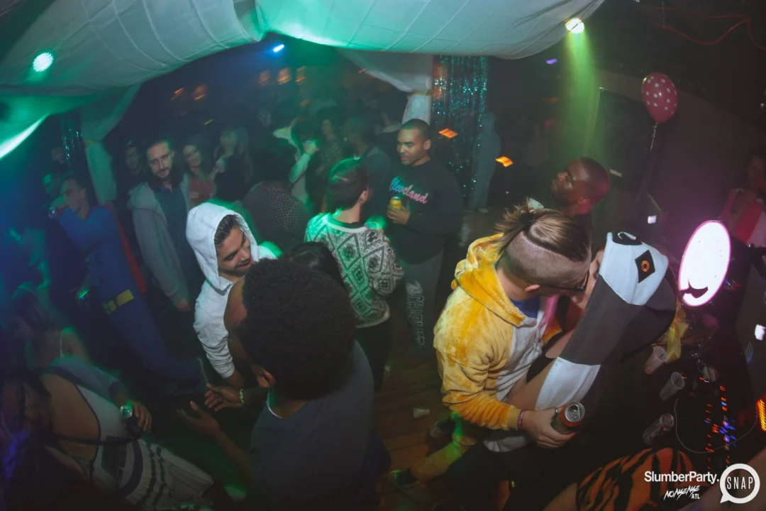 Nonsense EAV: SlumberPartyAtlanta put its jammies on and got ridiculous with us! Tag yourselves! 3rd Friday of every month. A new theme every month. "Atlanta's most ridiculous dance party" #nonsenseatlPhoto by Oh Snap Kid.