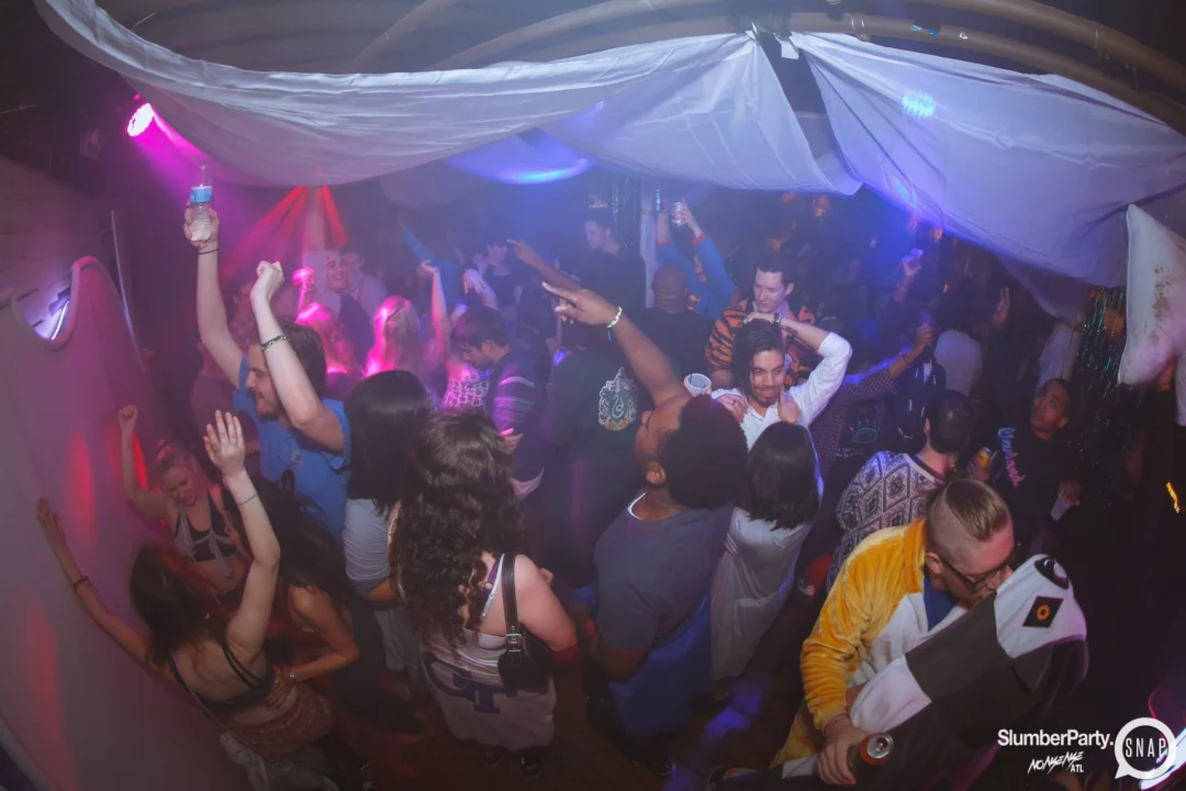 Nonsense EAV: SlumberPartyAtlanta put its jammies on and got ridiculous with us! Tag yourselves! 3rd Friday of every month. A new theme every month. "Atlanta's most ridiculous dance party" #nonsenseatlPhoto by Oh Snap Kid.