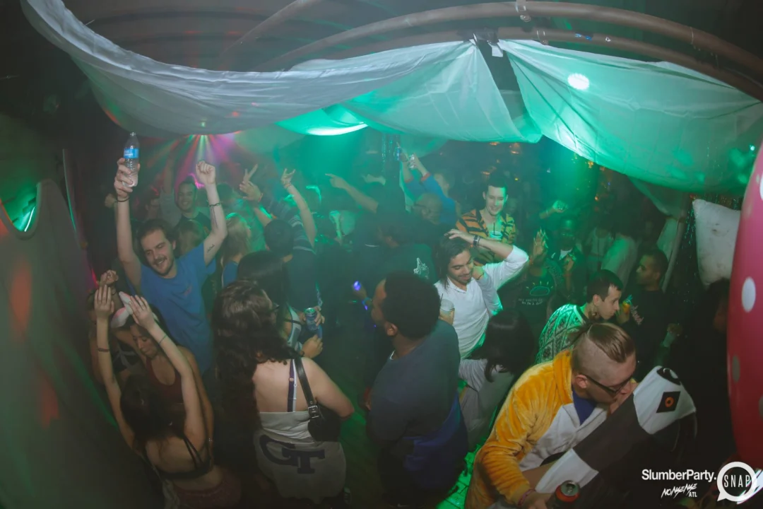 Nonsense EAV: SlumberPartyAtlanta put its jammies on and got ridiculous with us! Tag yourselves! 3rd Friday of every month. A new theme every month. "Atlanta's most ridiculous dance party" #nonsenseatlPhoto by Oh Snap Kid.