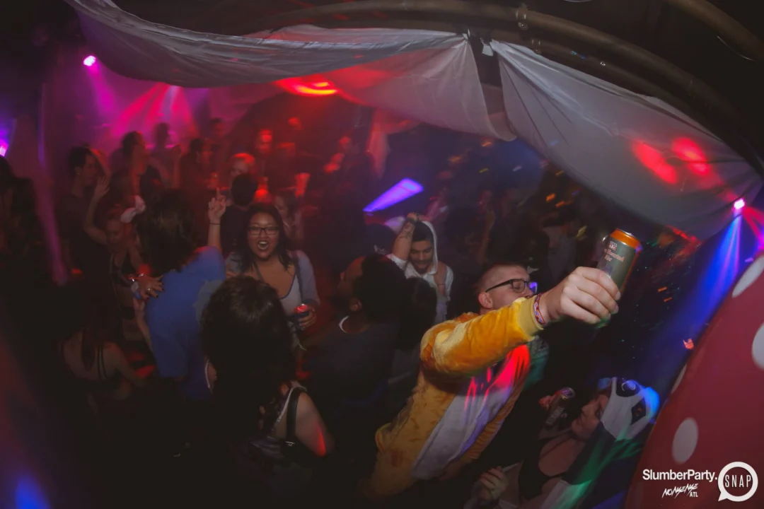 Nonsense EAV: SlumberPartyAtlanta put its jammies on and got ridiculous with us! Tag yourselves! 3rd Friday of every month. A new theme every month. "Atlanta's most ridiculous dance party" #nonsenseatlPhoto by Oh Snap Kid.