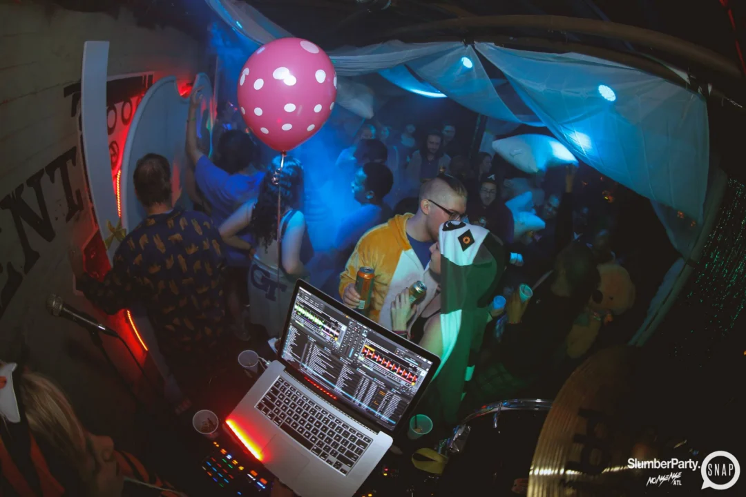 Nonsense EAV: SlumberPartyAtlanta put its jammies on and got ridiculous with us! Tag yourselves! 3rd Friday of every month. A new theme every month. "Atlanta's most ridiculous dance party" #nonsenseatlPhoto by Oh Snap Kid.