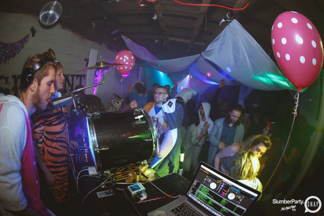 Nonsense EAV: SlumberPartyAtlanta put its jammies on and got ridiculous with us! Tag yourselves! 3rd Friday of every month. A new theme every month. "Atlanta's most ridiculous dance party" #nonsenseatlPhoto by Oh Snap Kid.