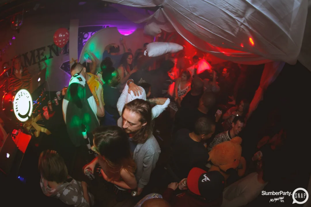 Nonsense EAV: SlumberPartyAtlanta put its jammies on and got ridiculous with us! Tag yourselves! 3rd Friday of every month. A new theme every month. "Atlanta's most ridiculous dance party" #nonsenseatlPhoto by Oh Snap Kid.