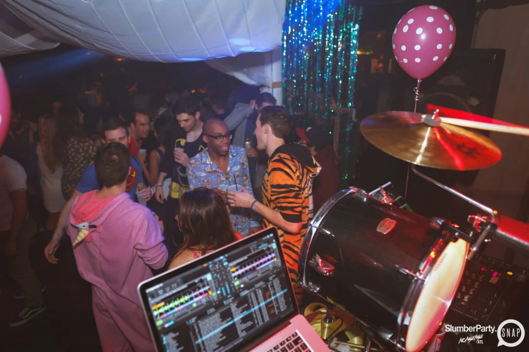 Nonsense EAV: SlumberPartyAtlanta put its jammies on and got ridiculous with us! Tag yourselves! 3rd Friday of every month. A new theme every month. "Atlanta's most ridiculous dance party" #nonsenseatlPhoto by Oh Snap Kid.