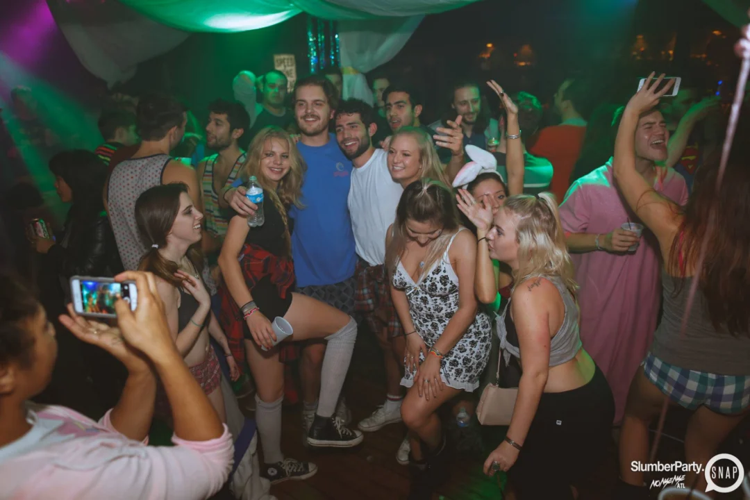 Nonsense EAV: SlumberPartyAtlanta put its jammies on and got ridiculous with us! Tag yourselves! 3rd Friday of every month. A new theme every month. "Atlanta's most ridiculous dance party" #nonsenseatlPhoto by Oh Snap Kid.
