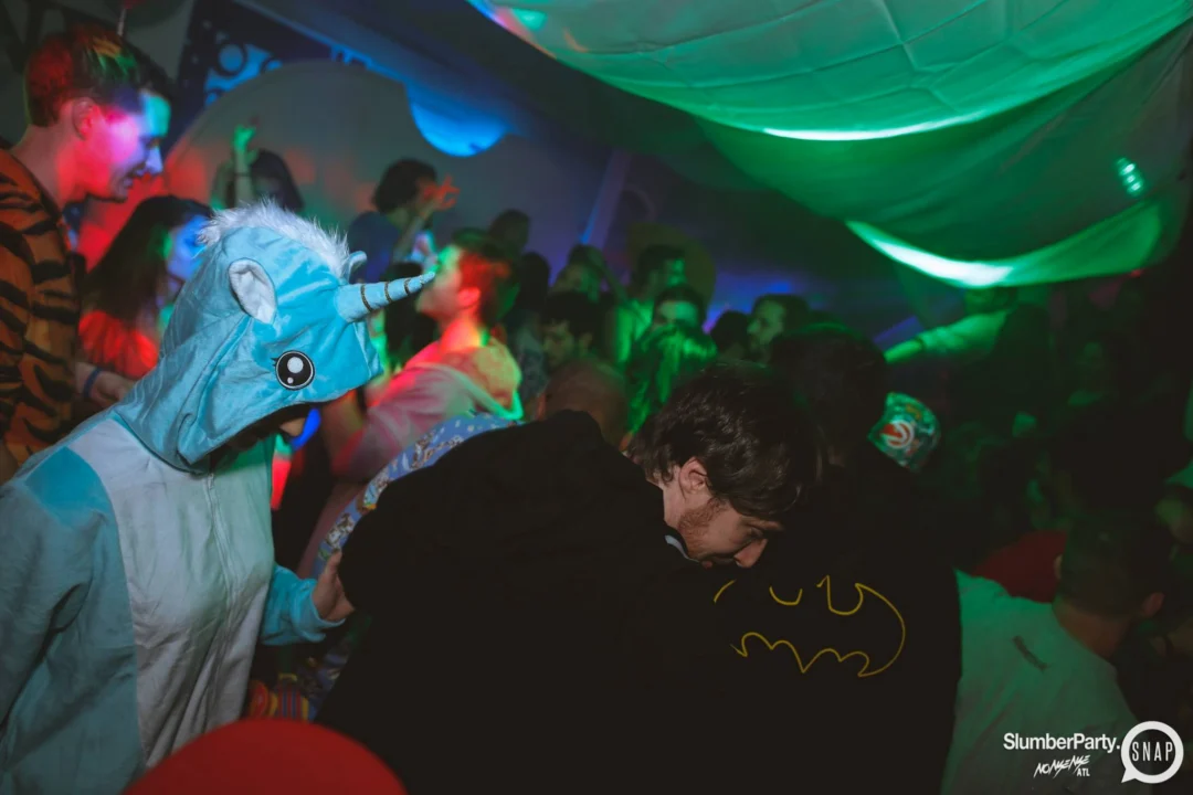 Nonsense EAV: SlumberPartyAtlanta put its jammies on and got ridiculous with us! Tag yourselves! 3rd Friday of every month. A new theme every month. "Atlanta's most ridiculous dance party" #nonsenseatlPhoto by Oh Snap Kid.