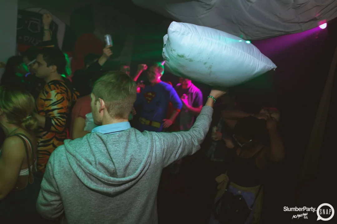 Nonsense EAV: SlumberPartyAtlanta put its jammies on and got ridiculous with us! Tag yourselves! 3rd Friday of every month. A new theme every month. "Atlanta's most ridiculous dance party" #nonsenseatlPhoto by Oh Snap Kid.