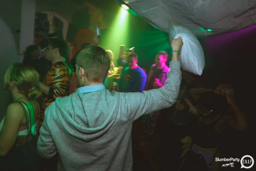 Nonsense EAV: SlumberPartyAtlanta put its jammies on and got ridiculous with us! Tag yourselves! 3rd Friday of every month. A new theme every month. "Atlanta's most ridiculous dance party" #nonsenseatlPhoto by Oh Snap Kid.
