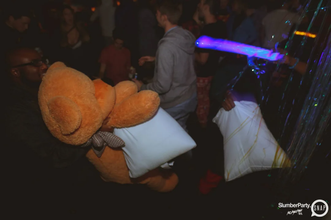 Nonsense EAV: SlumberPartyAtlanta put its jammies on and got ridiculous with us! Tag yourselves! 3rd Friday of every month. A new theme every month. "Atlanta's most ridiculous dance party" #nonsenseatlPhoto by Oh Snap Kid.