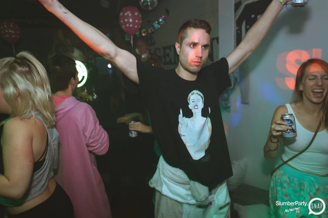 Nonsense EAV: SlumberPartyAtlanta put its jammies on and got ridiculous with us! Tag yourselves! 3rd Friday of every month. A new theme every month. "Atlanta's most ridiculous dance party" #nonsenseatlPhoto by Oh Snap Kid.