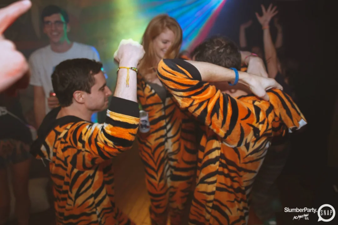 Nonsense EAV: SlumberPartyAtlanta put its jammies on and got ridiculous with us! Tag yourselves! 3rd Friday of every month. A new theme every month. "Atlanta's most ridiculous dance party" #nonsenseatlPhoto by Oh Snap Kid.
