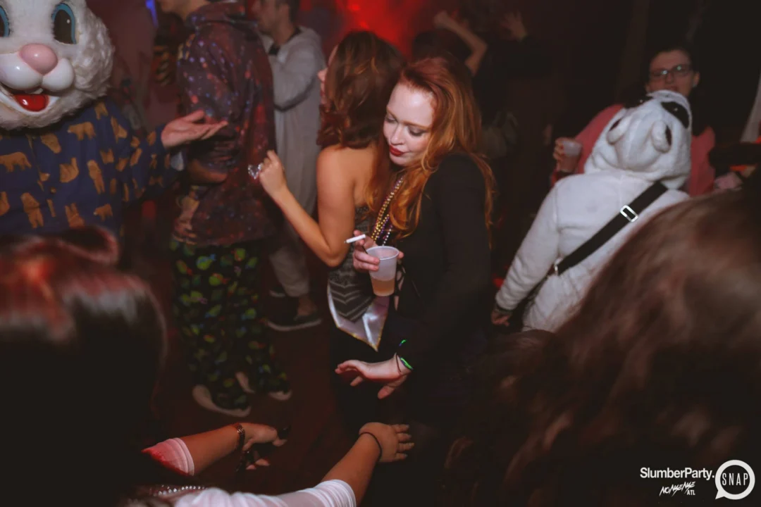 Nonsense EAV: SlumberPartyAtlanta put its jammies on and got ridiculous with us! Tag yourselves! 3rd Friday of every month. A new theme every month. "Atlanta's most ridiculous dance party" #nonsenseatlPhoto by Oh Snap Kid.