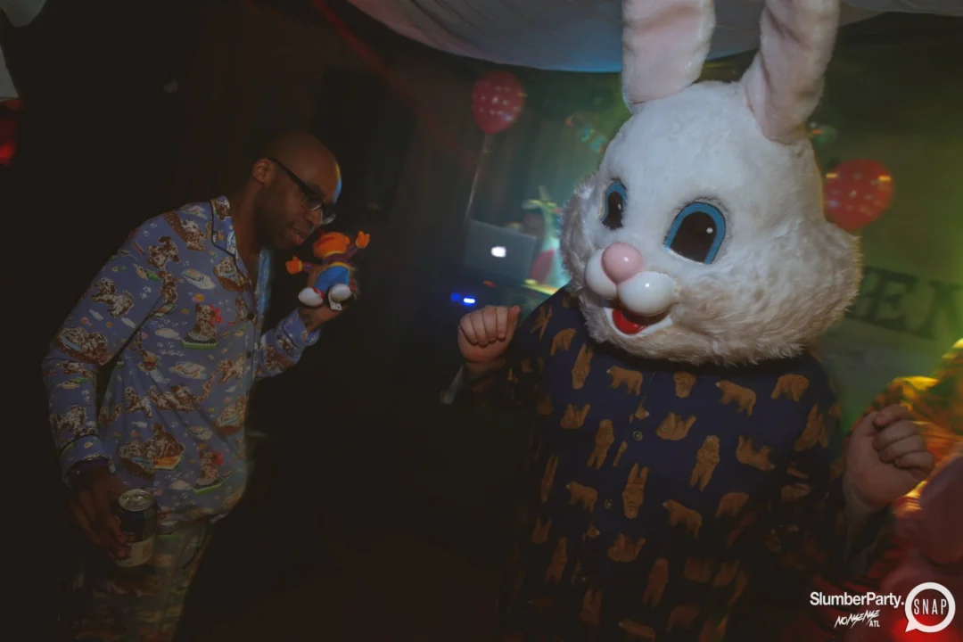 Nonsense EAV: SlumberPartyAtlanta put its jammies on and got ridiculous with us! Tag yourselves! 3rd Friday of every month. A new theme every month. "Atlanta's most ridiculous dance party" #nonsenseatlPhoto by Oh Snap Kid.