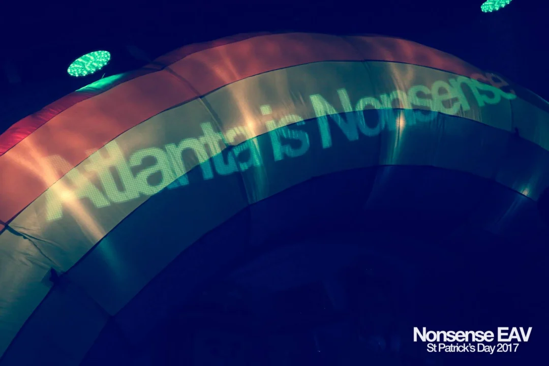 Nonsense EAV - St Pats 2017! It was so green! There was a giant rainbow and pot of gold! There was Dance Bunny sharing Lucky Charms! Crowd surfing leprechaun! Kimber was the DJ! 3rd Friday of Every Month at The Basement in East Atlanta.