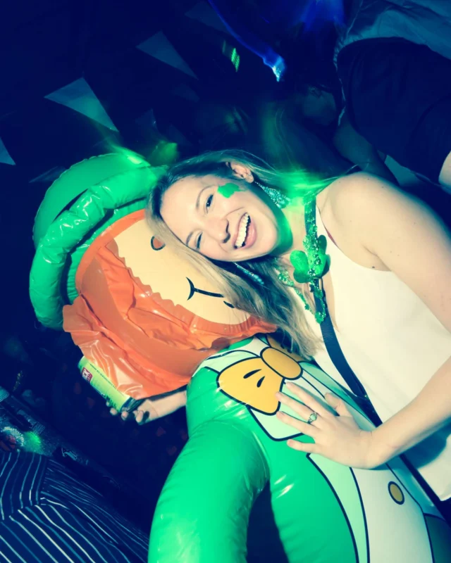 Nonsense EAV - St Pats 2017! It was so green! There was a giant rainbow and pot of gold! There was Dance Bunny sharing Lucky Charms! Crowd surfing leprechaun! Kimber was the DJ! 3rd Friday of Every Month at The Basement in East Atlanta.