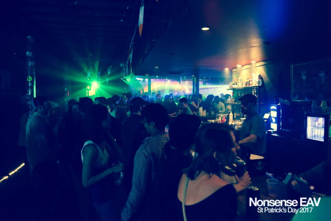 Nonsense EAV - St Pats 2017! It was so green! There was a giant rainbow and pot of gold! There was Dance Bunny sharing Lucky Charms! Crowd surfing leprechaun! Kimber was the DJ! 3rd Friday of Every Month at The Basement in East Atlanta.