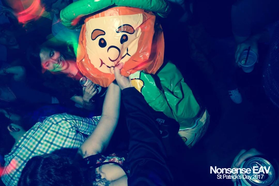 Nonsense EAV - St Pats 2017! It was so green! There was a giant rainbow and pot of gold! There was Dance Bunny sharing Lucky Charms! Crowd surfing leprechaun! Kimber was the DJ! 3rd Friday of Every Month at The Basement in East Atlanta.