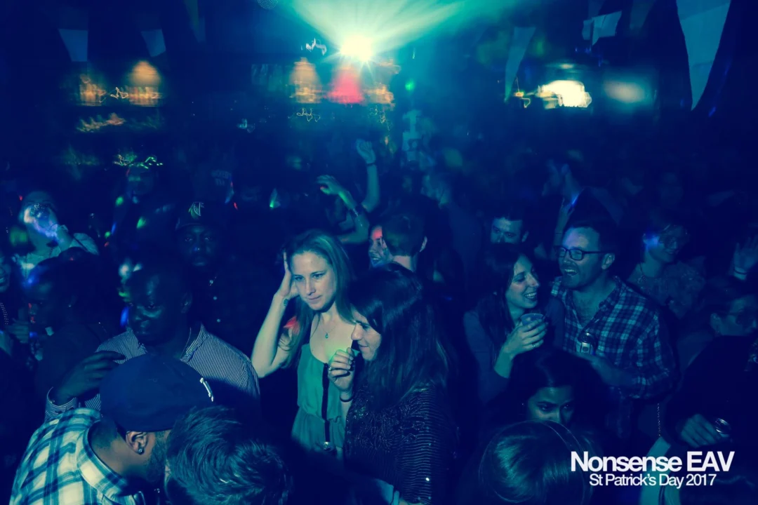 Nonsense EAV - St Pats 2017! It was so green! There was a giant rainbow and pot of gold! There was Dance Bunny sharing Lucky Charms! Crowd surfing leprechaun! Kimber was the DJ! 3rd Friday of Every Month at The Basement in East Atlanta.