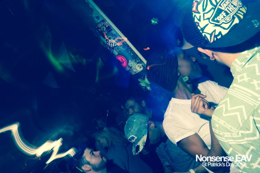 Nonsense EAV - St Pats 2017! It was so green! There was a giant rainbow and pot of gold! There was Dance Bunny sharing Lucky Charms! Crowd surfing leprechaun! Kimber was the DJ! 3rd Friday of Every Month at The Basement in East Atlanta.