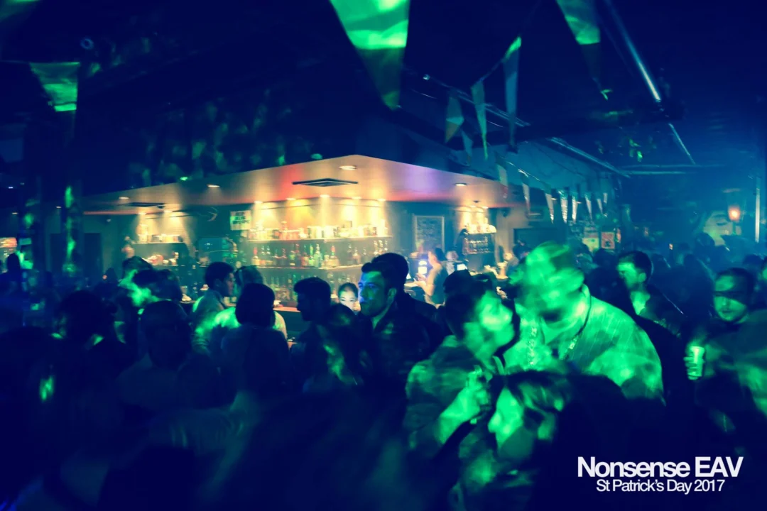 Nonsense EAV - St Pats 2017! It was so green! There was a giant rainbow and pot of gold! There was Dance Bunny sharing Lucky Charms! Crowd surfing leprechaun! Kimber was the DJ! 3rd Friday of Every Month at The Basement in East Atlanta.