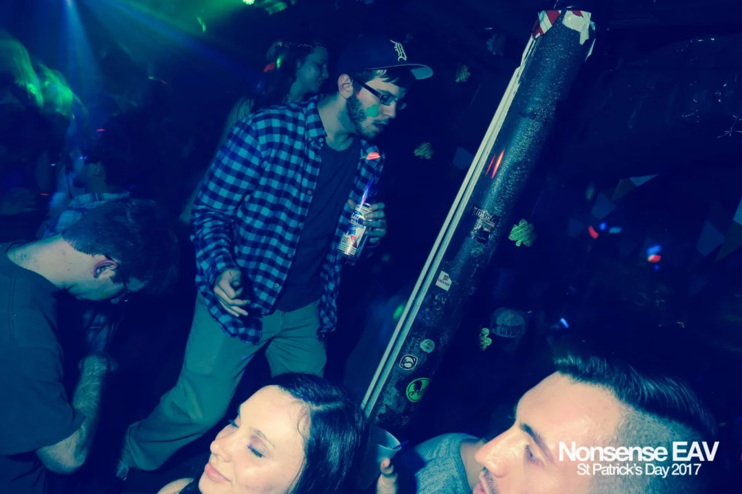 Nonsense EAV - St Pats 2017! It was so green! There was a giant rainbow and pot of gold! There was Dance Bunny sharing Lucky Charms! Crowd surfing leprechaun! Kimber was the DJ! 3rd Friday of Every Month at The Basement in East Atlanta.