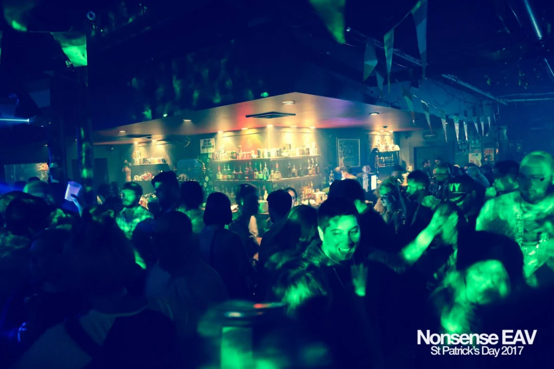 Nonsense EAV - St Pats 2017! It was so green! There was a giant rainbow and pot of gold! There was Dance Bunny sharing Lucky Charms! Crowd surfing leprechaun! Kimber was the DJ! 3rd Friday of Every Month at The Basement in East Atlanta.