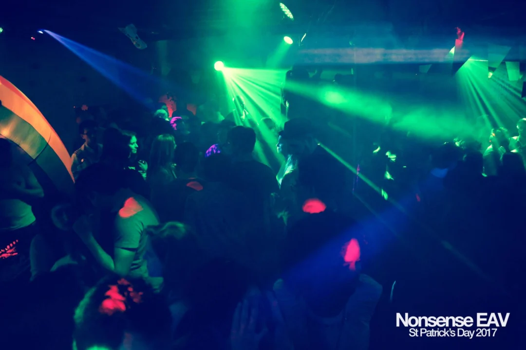 Nonsense EAV - St Pats 2017! It was so green! There was a giant rainbow and pot of gold! There was Dance Bunny sharing Lucky Charms! Crowd surfing leprechaun! Kimber was the DJ! 3rd Friday of Every Month at The Basement in East Atlanta.