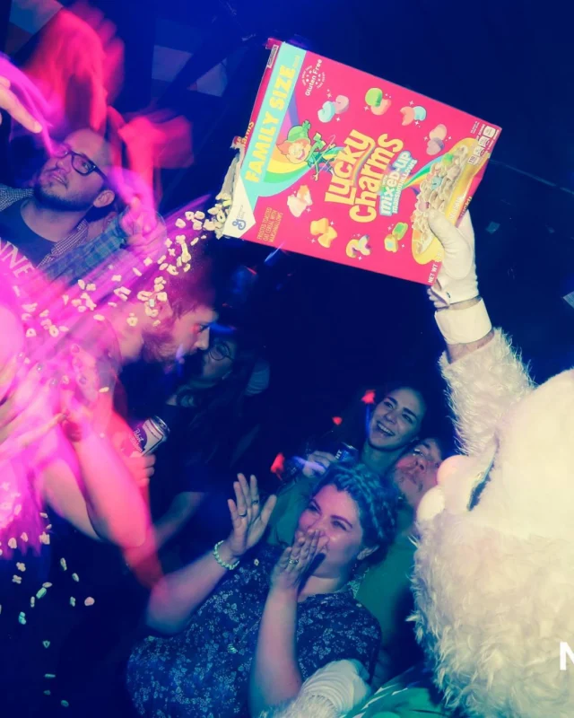 Nonsense EAV - St Pats 2017! It was so green! There was a giant rainbow and pot of gold! There was Dance Bunny sharing Lucky Charms! Crowd surfing leprechaun! Kimber was the DJ! 3rd Friday of Every Month at The Basement in East Atlanta.