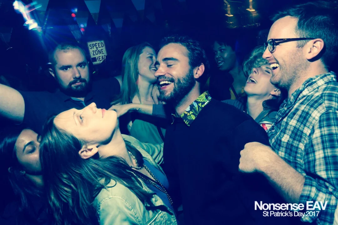 Nonsense EAV - St Pats 2017! It was so green! There was a giant rainbow and pot of gold! There was Dance Bunny sharing Lucky Charms! Crowd surfing leprechaun! Kimber was the DJ! 3rd Friday of Every Month at The Basement in East Atlanta.
