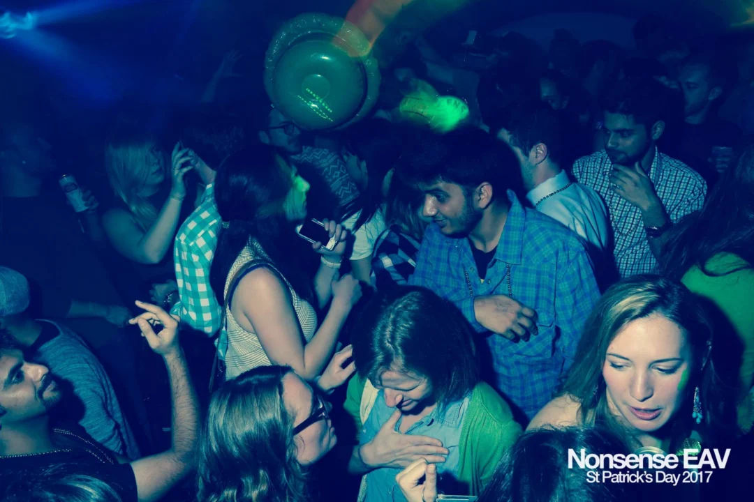 Nonsense EAV - St Pats 2017! It was so green! There was a giant rainbow and pot of gold! There was Dance Bunny sharing Lucky Charms! Crowd surfing leprechaun! Kimber was the DJ! 3rd Friday of Every Month at The Basement in East Atlanta.