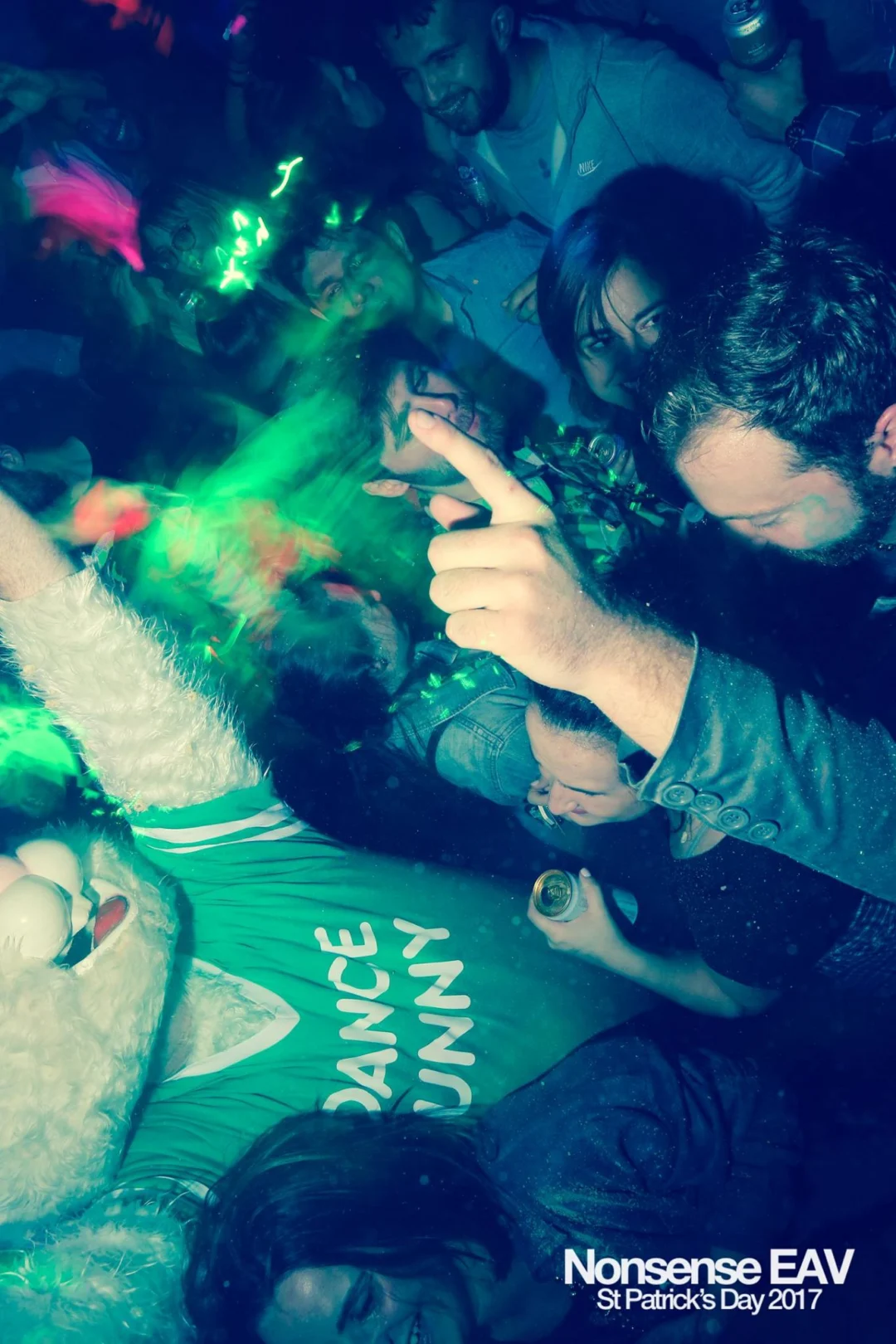 Nonsense EAV - St Pats 2017! It was so green! There was a giant rainbow and pot of gold! There was Dance Bunny sharing Lucky Charms! Crowd surfing leprechaun! Kimber was the DJ! 3rd Friday of Every Month at The Basement in East Atlanta.